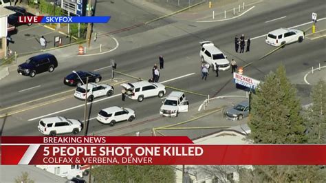 1 dead, 4 wounded in southeast Denver shooting